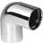 Purus angle 90° 32 mm chrome pp/tpe