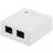 Deltaco Wall Outlet 2-port Cat 6