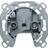 Berker 450210 Antenna Socket 2 Hole TV FM Single, Silver