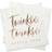 Ginger Ray Paper Napkins Twinkle Twinkle White/Rose Gold 16-pack