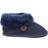 Cotswold Wotton Sheepskin Bootie - Dark Blue