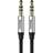 Baseus M30 Aux kabel 100cm Silver/Svart 1m