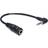 DeLock Angled 3.5mm-3.5mm M-F 0.1m
