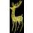 vidaXL XXL Reindeer Jullampa 180cm