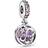 Pandora Glittering Infinity Hearts & Stars Dangle Charm - Silver/Multicolour