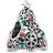 Pandora Glitter Christmas Tree Charm - Silver/Red/Green