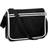 BagBase Retro Messenger Bag - Black/White