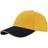 Atlantis Liberty Sandwich Heavy Brush 6 Panel Cap 2-pack - Yellow/Navy