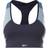 Reebok Lux Racer Padded Colorblock Sports Bra - Vector Navy