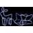 vidaXL Reindeer and Sleigh Julelampe 47cm