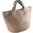 KiMood Fashion Jute Bag - Natural/Cappuccino