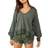 Free People Buttercup Thermal Top - Aged Pine