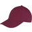 Result Unisex Core Memphis 6 Panel Baseball Cap 2-pack - Burgundy