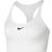 NIKE Dri-Fit Swoosh 1-Piece Pad Sports Bra - White/Black