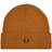 Fred Perry Merino Wool Beanie - Dark Caramel