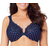 Glamorise Wonderwire Front Close Bra - Navy Print