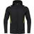 JAKO Challenge Hooded Leisure Jacket Unisex - Black Melange/Citro
