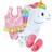 Heless 66 Swimming Kit for Unicorn Doll Size 35-45 cm