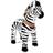 Ponycycle Zebra med bremse stor