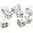 Chessex Dice Set D6 Opaque White/Black 16 mm