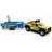 Kids Globe Terrain Car with Trailer and Boat, 29cm