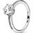 Pandora Clear Sparkling Crown Solitaire Ring - Silver/Transparent