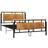 vidaXL Bed Frame Metal Mdf 90cm Sängram 140X200cm