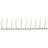 vidaXL 2-row Plastic Bird & Pigeon Spikes Set of 20