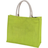 KiMood Jute Beach Bag - Lime