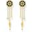 Thomas Sabo Royalty Star Earrings - Gold/Blue/Transparent