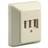 Goobay 3x TAE-NFN wall plate<br>screw mount