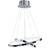 Endon Lighting Kline 2 Ring Pendant Lamp 45cm