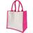 Westford Mill Printers Midi Jute Bag - Fuchsia