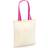 Westford Mill Bag For Life Contrast Handles - Natural/Fuchsia