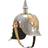 vidaXL German Prussian Helmet Antique Replica Larp Silver Steel