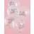 Ginger Ray Happy Birthday Konfetti Ballonger 5-Pack