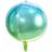 PartyDeco Round Foil Balloon Blue/Green
