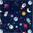 Creativ Company Gavepapir, astronauter i rummet, B: 57 cm, 80 g, 150 m/ 1 rl