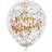 Unique Party 58225 Foil Glitzy Gold Happy Birthday Confetti Balloons, Pack of 6