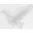 Vegaoo Aluminiumballong vit duva 77x66 cm