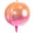 PartyDeco Rund Folie Ballon, Orange/Pink