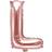 PartyDeco Folie ballong BOKSTAVER Rosaguld, 35 cm L