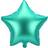 PartyDeco Foil Ballons Star 48cm Green