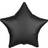 Amscan Aluminium ballon stjerne sort mat 43 cm