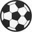 PartyDeco Kopi af Fotboll handduk Ø 13,5 mm, 20 st
