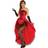 Fiestas Guirca Kostume miss burlesque rød M (38-40)
