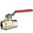 PETTINAROLI F x f "new compact" fullway ball valve red steel lever 3