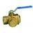 PETTINAROLI F x f ball valve with integral filter special non dezincifi