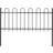 vidaXL Garden Fence with Hoop Top 170x130cm