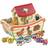 Viga Viga Viga Wooden Noah's Ark with Animal figurines 17 elements